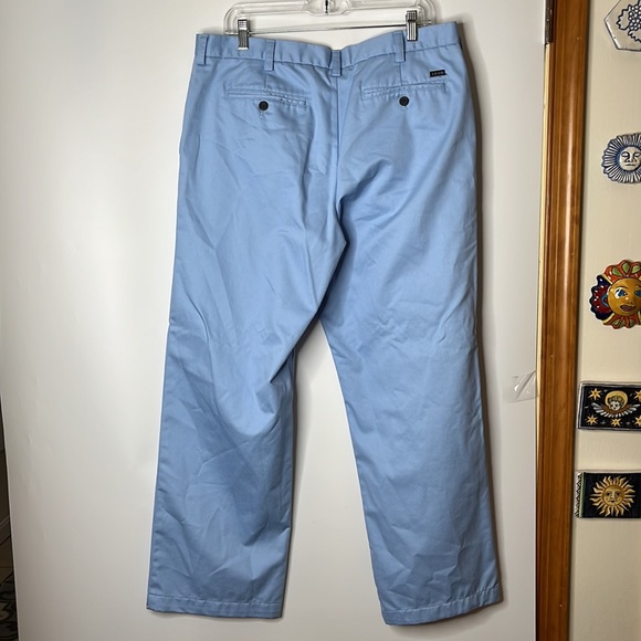 Izod American Chino Mens Pants Trousers Blue Pockets 36 x 30 - Picture 6 of 7